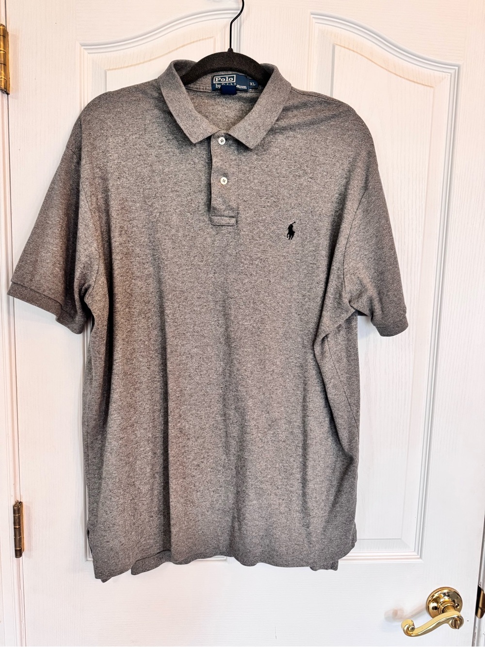 Polo by Ralph Lauren Men’s Heather Gray Short-Sleeve Polo Size XL